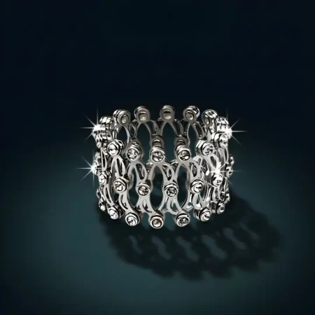Silver Elegance Ring-Bracelet Duo