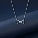 The VelvetBox Double D Pendant Necklace 925 Silver Original