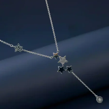 Silver Celestial Starlight Chain Pendant