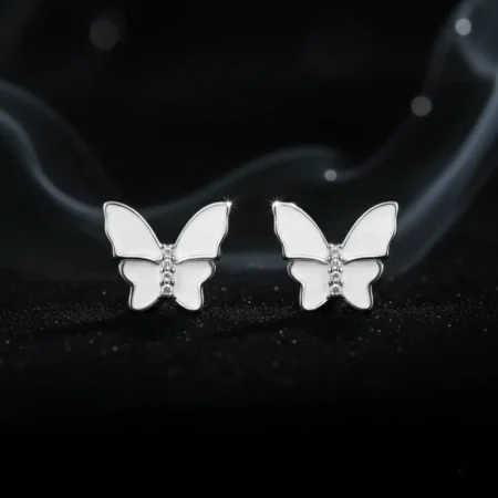 "Simple Charm: Butterfly Stud Earrings"