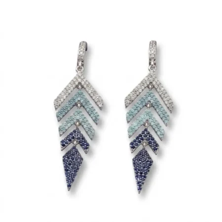 925 Sterling Silver Stone Earrings | Silver Earring For women