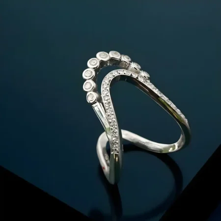 Traditional 925 Silver Women Vanki Ring – Antique Temple Jewellery Design