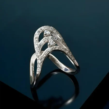 Adjustable 925 Silver Vanki Ring for Women – Traditional Design