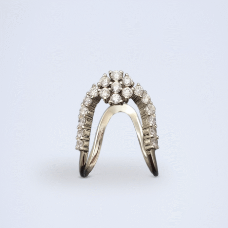 925 silver women vanki ring antique temple design