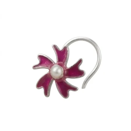 The Velvet Box Sterling Silver Nose Pin – Elegant Minimalist Jewelry for Everyday Wear