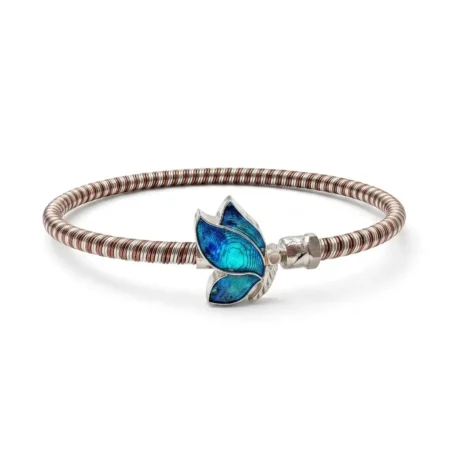 Pure 92.5 Silver Noya Bracelet | Blue Enamel Butterfly Jewellery