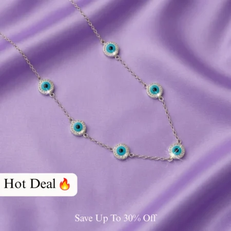Elegant Evil Eye 925 Silver Women’s Necklace – Protection & Style
