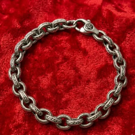 Classic 925 Sterling Silver Men’s Chain Bracelet