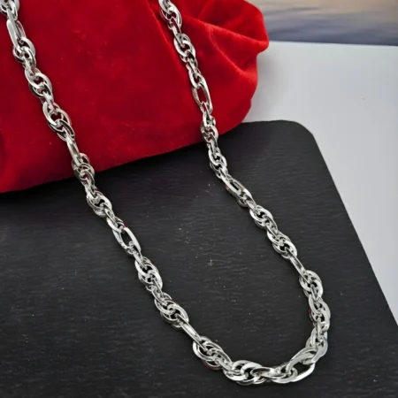 Sterling Silver Men’s Chain – Bold & Elegant Link Design