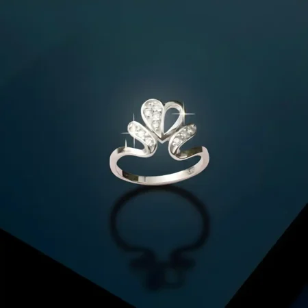 925 Sterling Silver Crown Heart Ring for Women