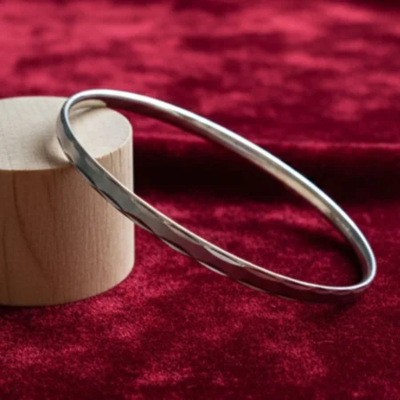 925 Sterling Silver Minimal Bala Bangle for Women | Classic Daily Wear Silver Bala