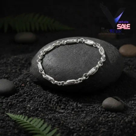 Solid 925 Sterling Silver Men Bracelet