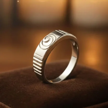 Men’s 925 Sterling Silver Band Ring | Classic Minimal Daily Wear Ring