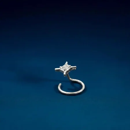 925 Sterling Silver Star Design Nose Pin  The Velvet Box Wholesale Jewelry