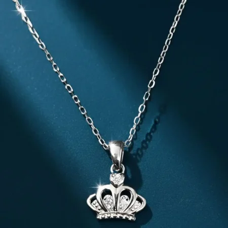925 Sterling Silver Crown Pendant  for Women