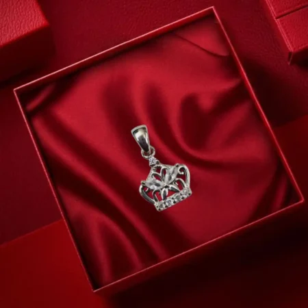 925 Sterling Silver Crown Pendant for Women