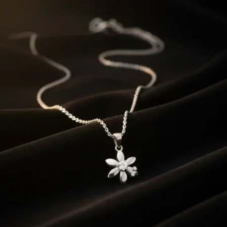 925 Sterling Silver Flower Pendant  for Women