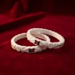 925 Silver Bridal Sakha Online | Luxury Bengali Shakha - The VelvetBox