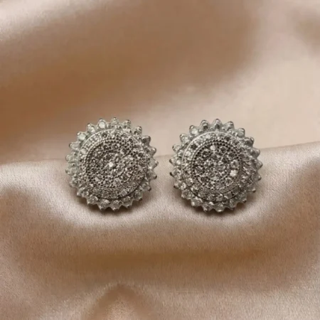 925 Silver Enamel Stud Earrings in 925 Silver | The Velvet Box