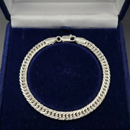 925 Sterling Silver Classic Bold Curb Link Bracelet for Men | BIS Hallmarked