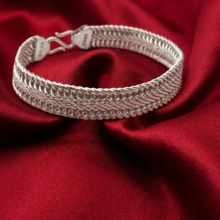 Pure 925 Sterling Silver Classic Rope Link Bracelet for Men | BIS Hallmarked