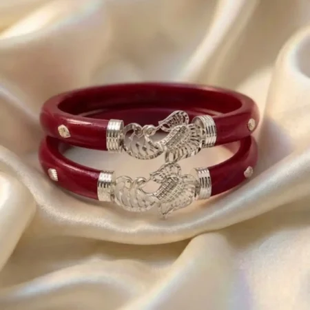 925 Silver Pola Bangle with Classic Floral Engraving | Traditional Jewelry for Women
