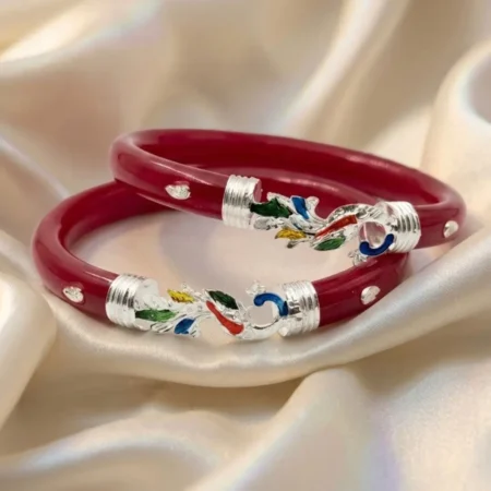 925 Silver Pola Bangles for Women – Butterfly, Peacock & Floral Motifs – BIS Hallmarked by The Velvet Box