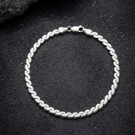 925 Silver Men's Bracelet | BIS Hallmarked Pure Silver | Free Shipping