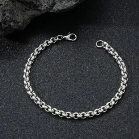 Redefine Classic Elegance with our Premium 925 Silver Men's Bracelet