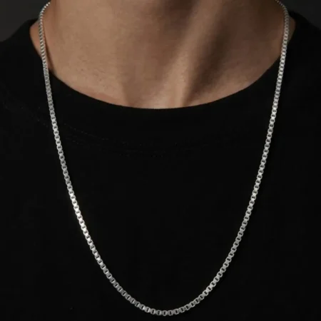925 Sterling Silver Chain for Men - BIS Hallmarked Original Silver Neck Chain
