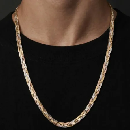 Pure 925 Sterling Silver Chain for Men - High-Polish Finish