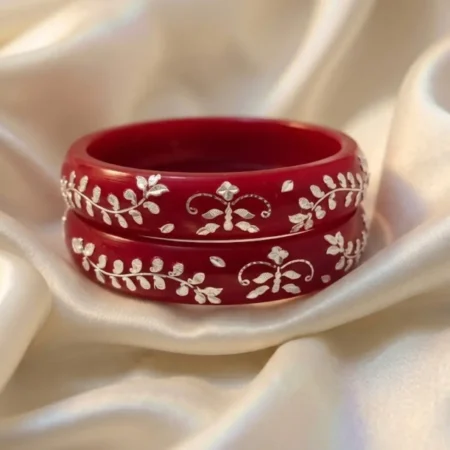 Butterfly & Leafy Vine 925 Silver Pola Bangle