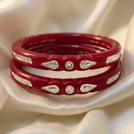 Clover Lattice & Star 925 Silver Pola Bangle