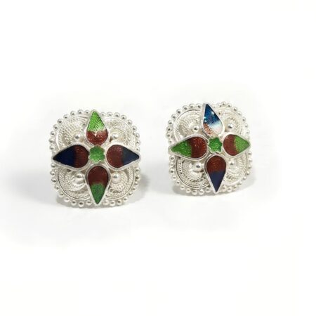 Vasant Floral Filigree Earrings for Women