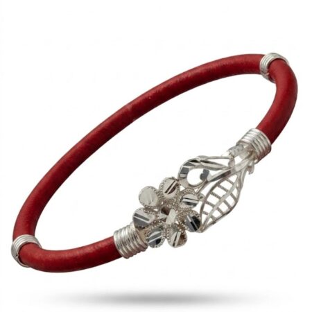 Red Band Floral Noya Bangle for Women