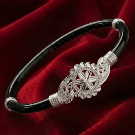 Chakra Floral Bangle Bracelet for Women