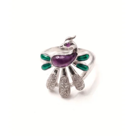 Mayurini Peacock Ring for Women