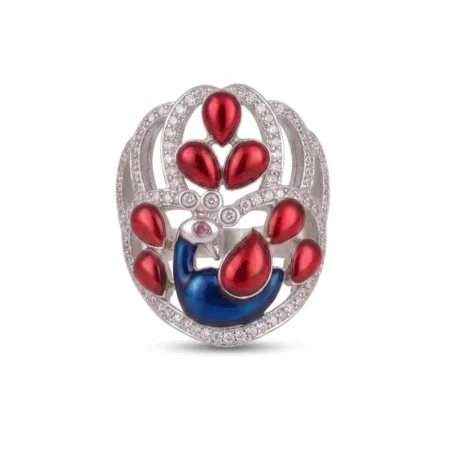 Mayurakshi Peacock Ring for Women