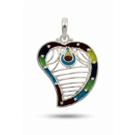 Leaf Meenakari Pendant for Women