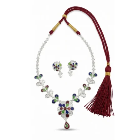 Gulzar Meenakari Necklace Set