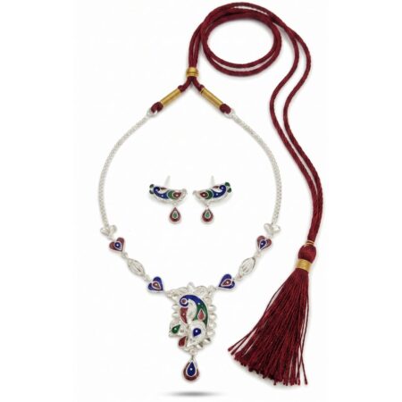 Mayuri Meenakari Necklace Set