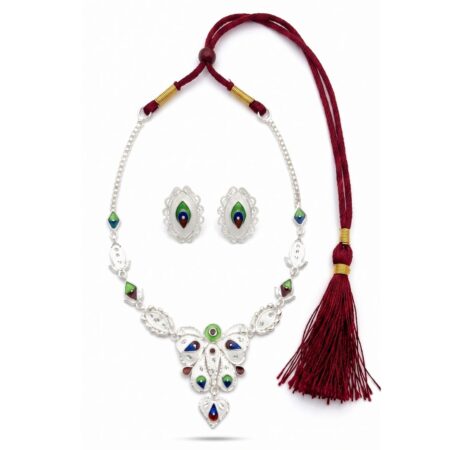 Royal Butterfly Meenakari Necklace Set